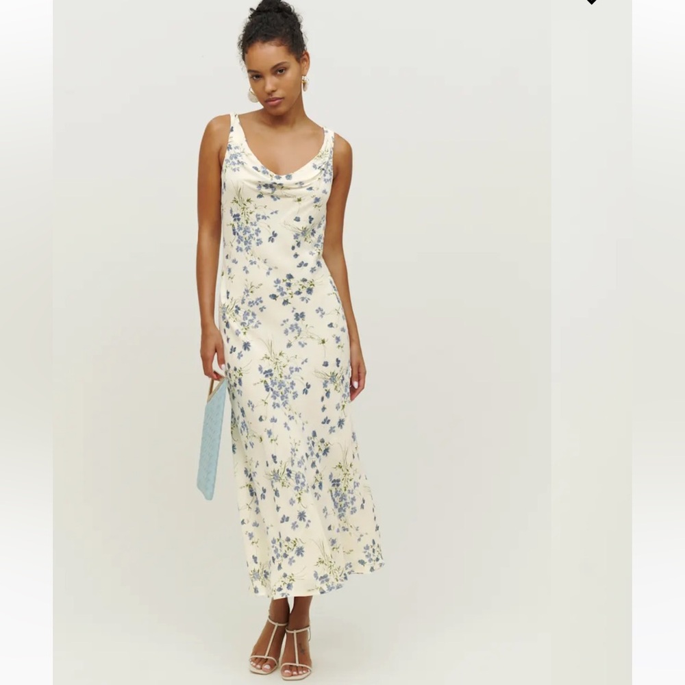 Reformation Emmeline - Floral Cream Maxi Dress